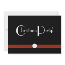 Christmas Party Invitation in Black and White