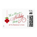 Christmas Party Invitation Postage Stamps by SquirrelHugger Christmas Party Invitation Postage Stamps