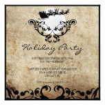 Christmas Party Invitation-Santa and Reindeer