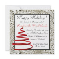 Christmas Party Invitations chic classy winter invitation