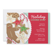 Christmas Party Invitations Cookie Swap invitation