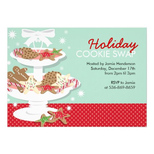 Christmas Party Invitations Cookie Swap