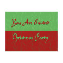 Christmas Party Invited postcards