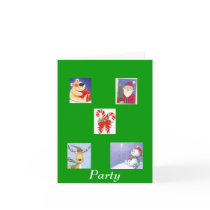 Christmas party note Card
