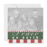 Christmas Party Peace on Earth Candy Cane Square Custom Invite