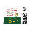 Christmas Party RSVP Postage Stamps by SquirrelHugger Christmas Party RSVP Postage Stamps