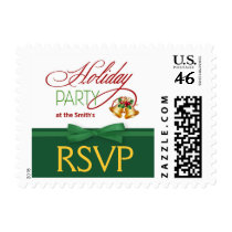 Christmas Party RSVP Postage Stamps