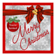 Christmas Party SnowFlake Invitation