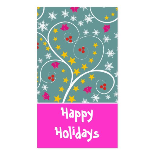 Christmas Pattern Gift Tag-Business Cards