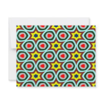 christmas pattern with stars invitations