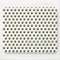 Christmas Pawprints Galore Computer Mousepad by nicayla Christmas Pawprints Galore Computer Mousepad