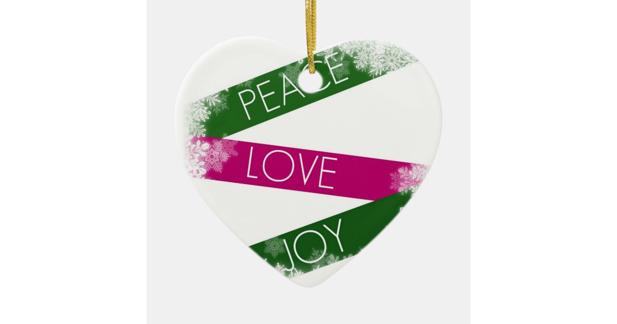 Heart Peace Sign Kids Craft Ornament Heart Peace Sign Kids Craft Ornament