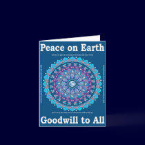 Christmas Peace Mandala Card 2 cards