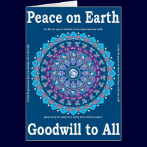 Christmas Peace Mandala Card 2 cards