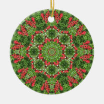 Christmas Peace Mandala Ornament