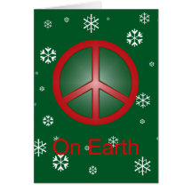 Christmas Peace Sign Cards