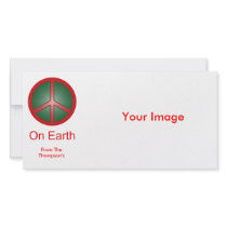 Christmas Peace Sign photo cards by Ladiebug Christmas Peace Sign photo cards
