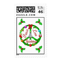 Christmas Peace Sign stamps