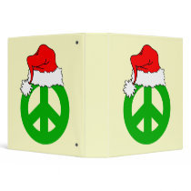 christmas peace symbol binder