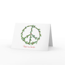 Christmas Peace Wreath, Peace on Earth Card by mnisly Christmas Peace Wreath, Peace on Earth Card