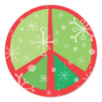 Christmas Peaces SIgn STICKERS