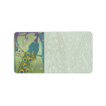 Christmas Peacock Address Labels -