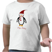 Christmas Penguin Baby Tshirt