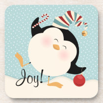 Christmas Penguin cork coasters