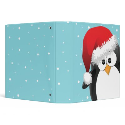 Christmas Penguin binders