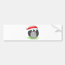 Christmas penguin bumper stickers
