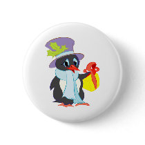 Christmas Penguin buttons