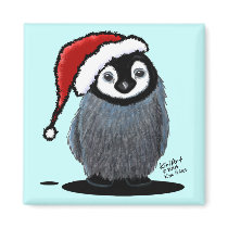 Christmas Penguin Chick Magnet magnets