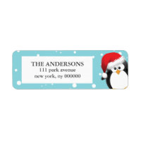 Christmas Penguin Labels