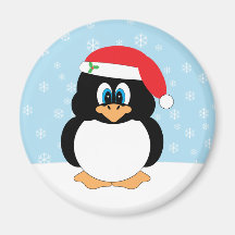 Christmas Penguin Magnet