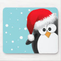 Christmas Penguin mousepads by heartlocked Christmas Penguin mousepads