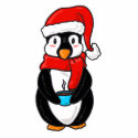 Christmas Penguin Ornament photo sculptures by Customizables Christmas Penguin Ornament photo sculptures