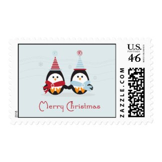 Christmas Penguin Postage stamp
