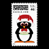 Christmas Penguin Stamps