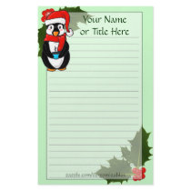 Christmas Penguin Stationery