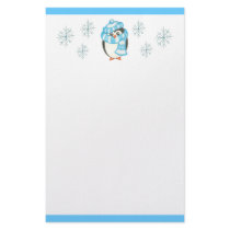 Christmas Penguin Stationery by suncookiez Christmas Penguin Stationery