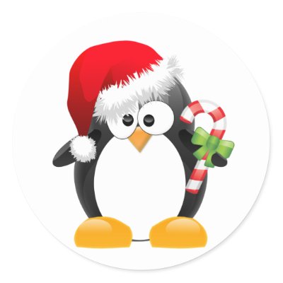 Christmas Penguin stickers