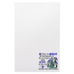 Christmas Penguins ALS Lou Gehrig's Disease Stationery Paper