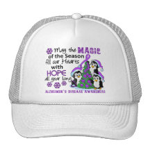 Christmas Penguins Alzheimer's Disease Hats