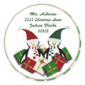 Christmas Penguins and Address Stickers by HolidayFun Christmas Penguins and Address Stickers