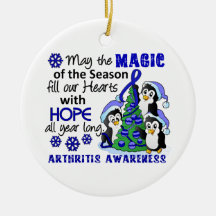 Christmas Penguins Arthritis Christmas Tree Ornaments