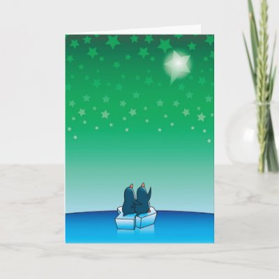Christmas penguins cards
