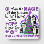 Christmas Penguins Chiari Malformation Plaque