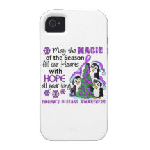 Christmas Penguins Crohn's Disease iPhone 4/4S Cover