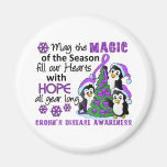 Christmas Penguins Crohn's Disease Magnet