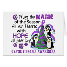 Christmas Penguins Cystic Fibrosis Cards